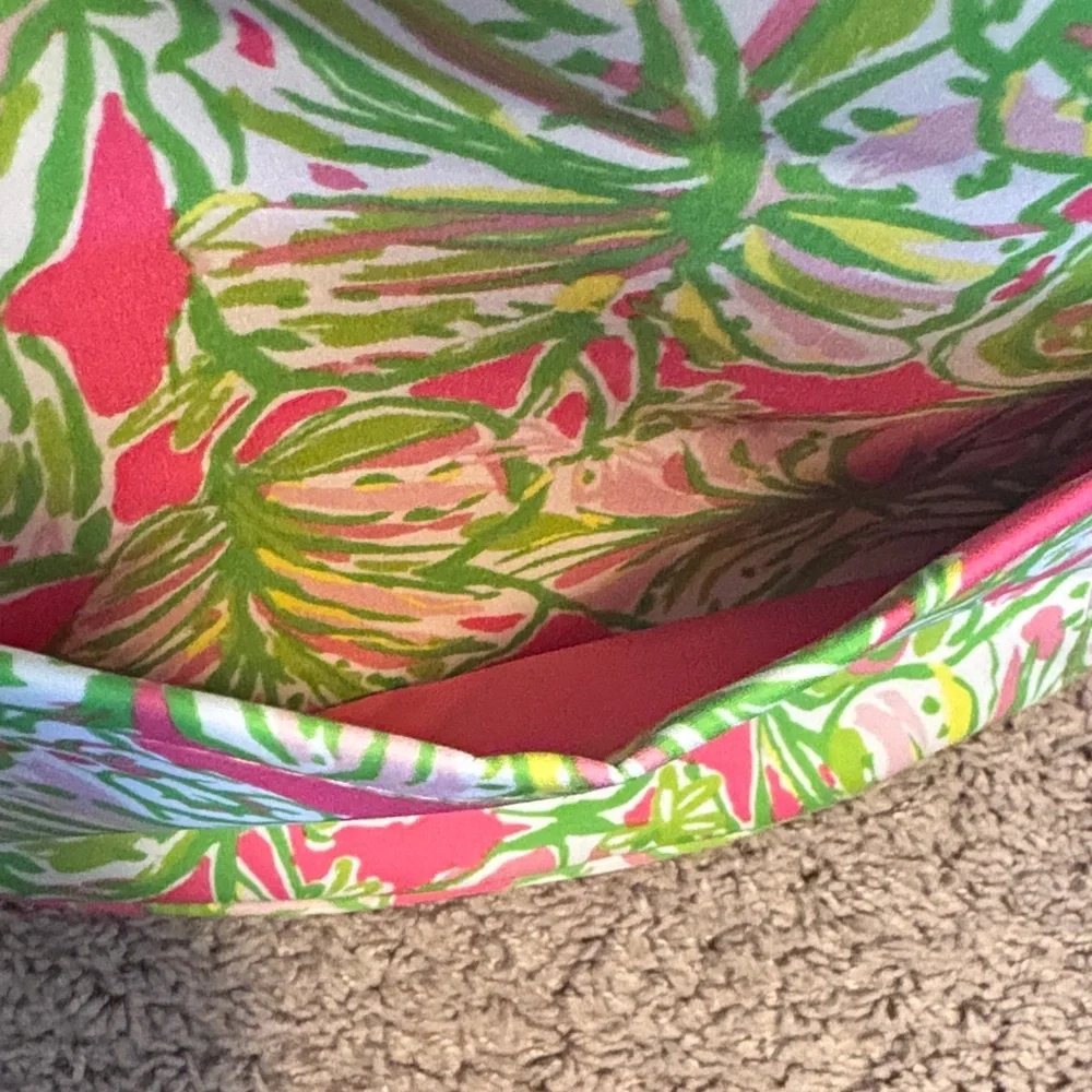 Lily Pulitzer Pink and Green Collapsable Cooler Tote - Picture 4 of 12